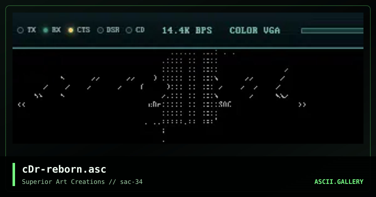 cDr-reborn.asc, by crusader, 2005