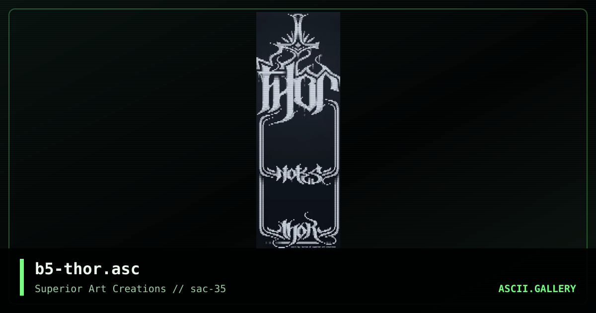 b5-thor.asc, by barium, 2007