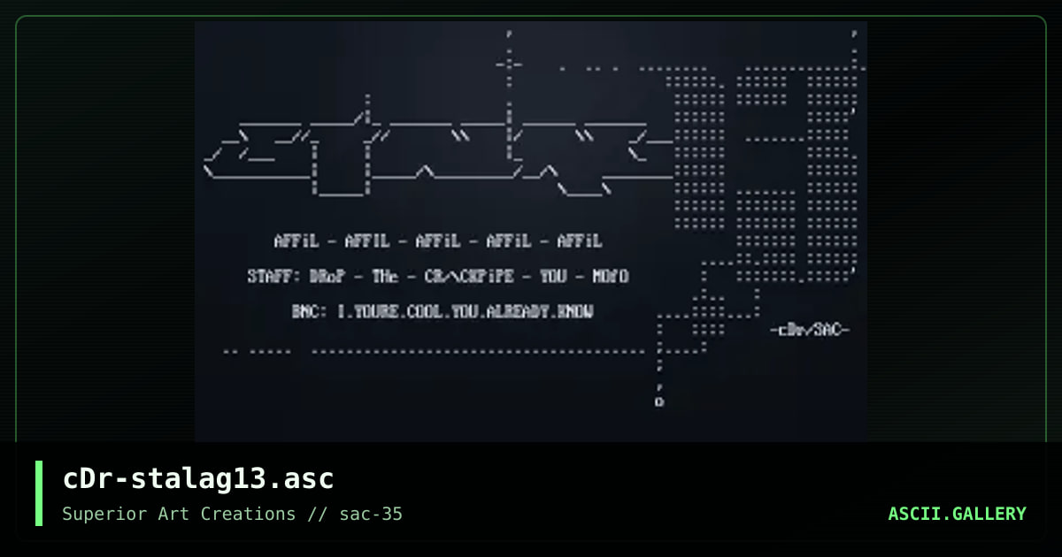 cDr-stalag13.asc, by crusader, 2007