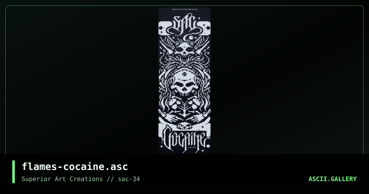 flames-cocaine.asc, by flames, 2005