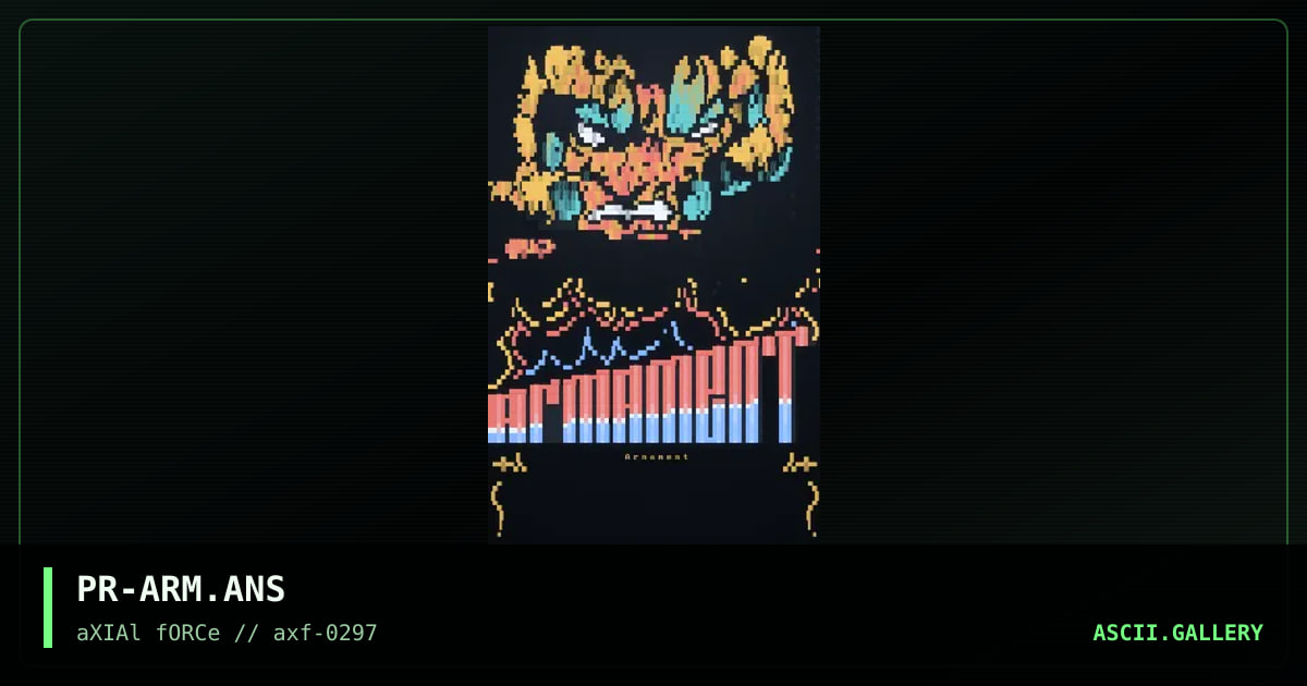 Armament Logo, by primal rage, 1997