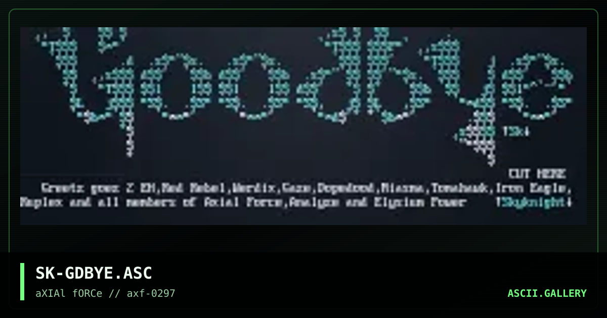 goodbye, by skyknight, 1997