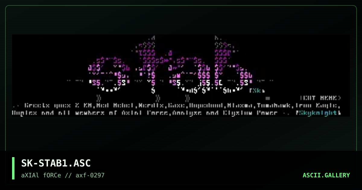 Stab - Logo, by skyknight, 1997