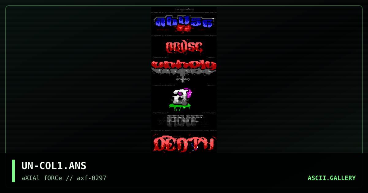 logo colly numbah 1!, by unreal, 1997