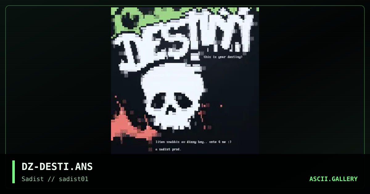destiny, by dizzy, 1998