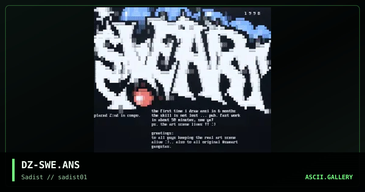 sweart, by dizzy, 1998