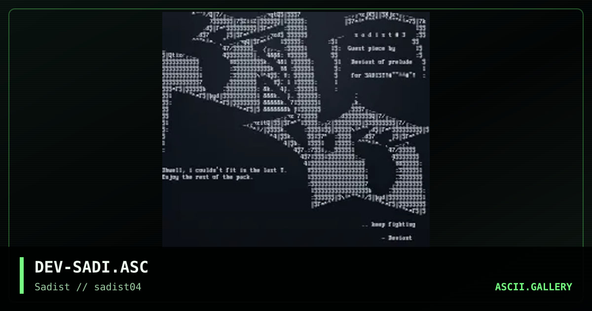 DEV-SADI.ASC, by deviant, 1999