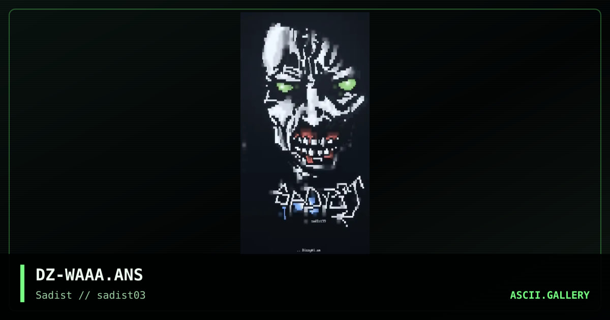 DZ-WAAA.ANS, by dizzy, 1999