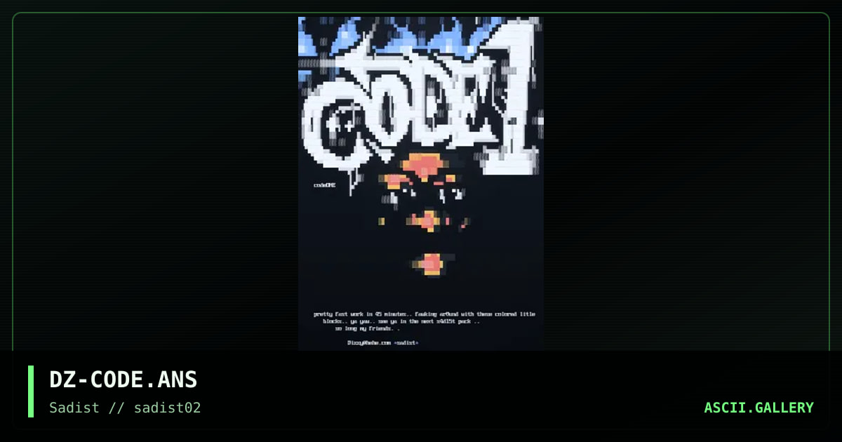 DZ-CODE.ANS, by dizzy, 1999