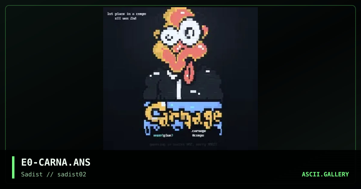 Carnage compo, by enzo, 1999