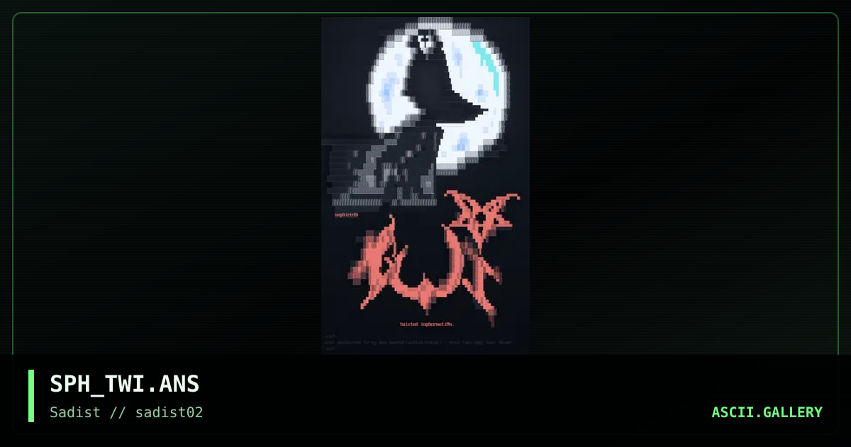 twisted info"header", by sephiroth, 1999