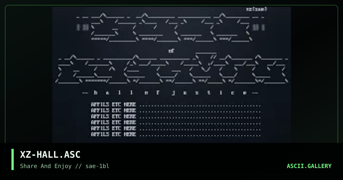 XZ-HALL.ASC, by xzip, 2000