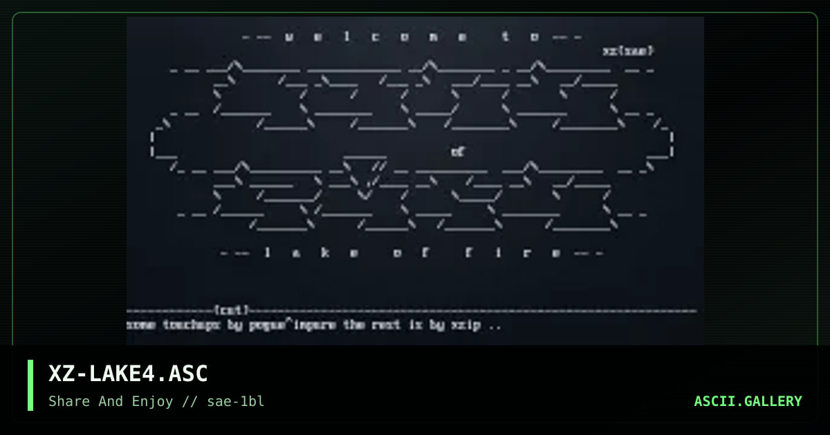 XZ-LAKE4.ASC, by xzip, 2000