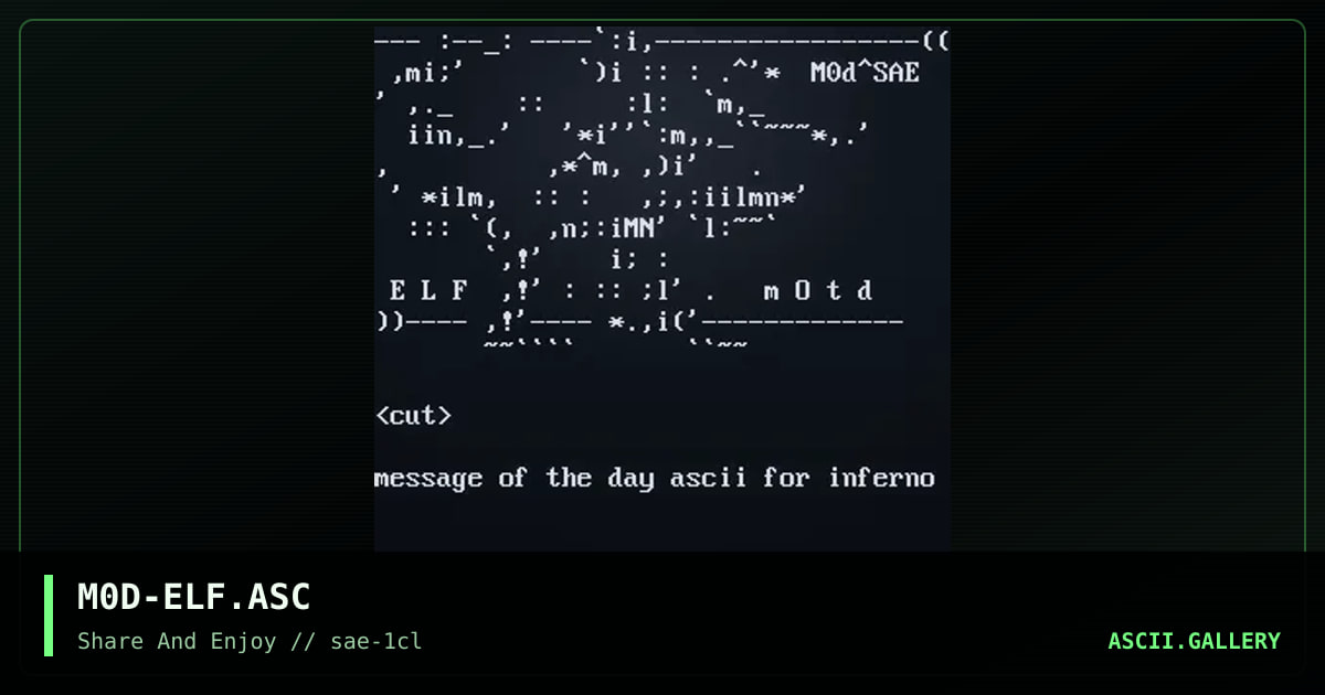 M0D-ELF.ASC, by m0dium, 2000