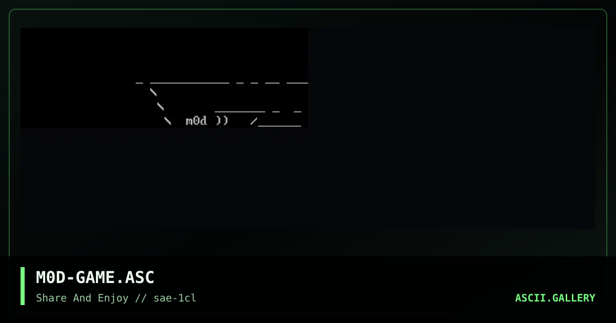 M0D-GAME.ASC, by m0dium, 2000