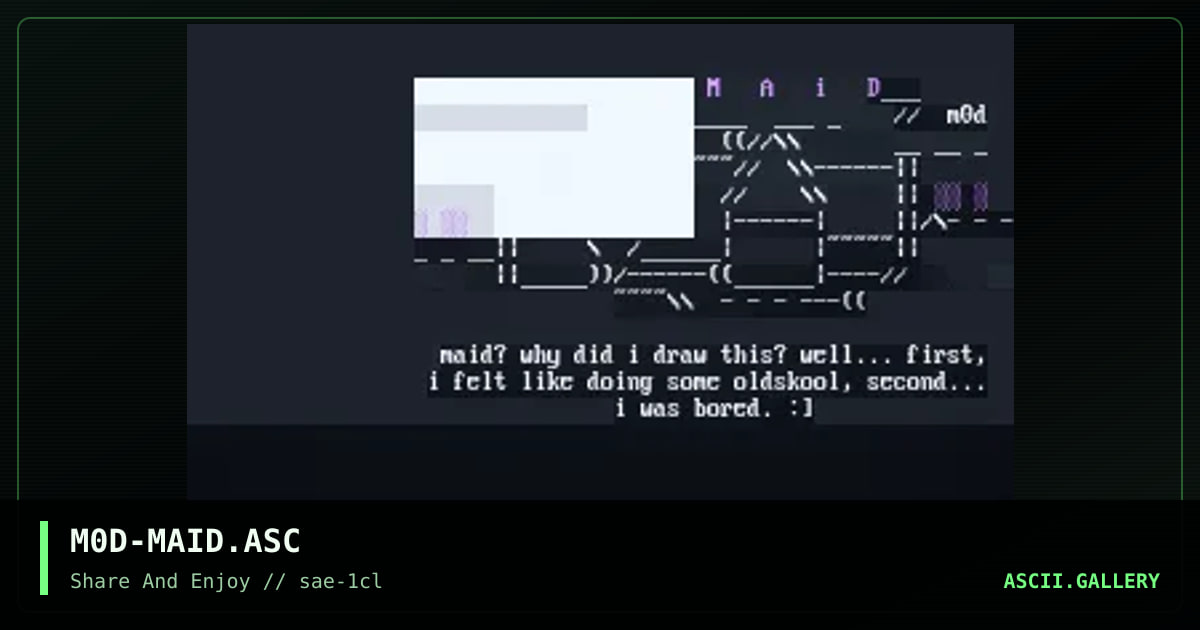 M0D-MAID.ASC, by m0dium, 2000