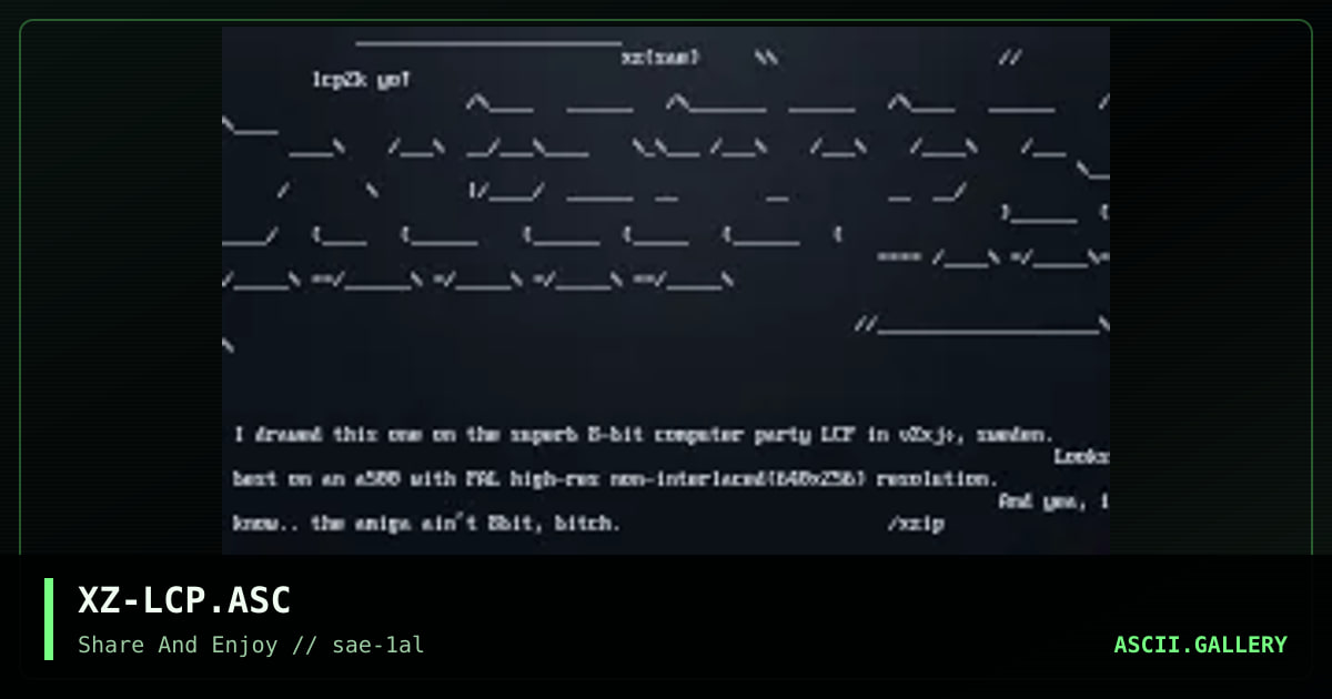 XZ-LCP.ASC, by xzip, 2000