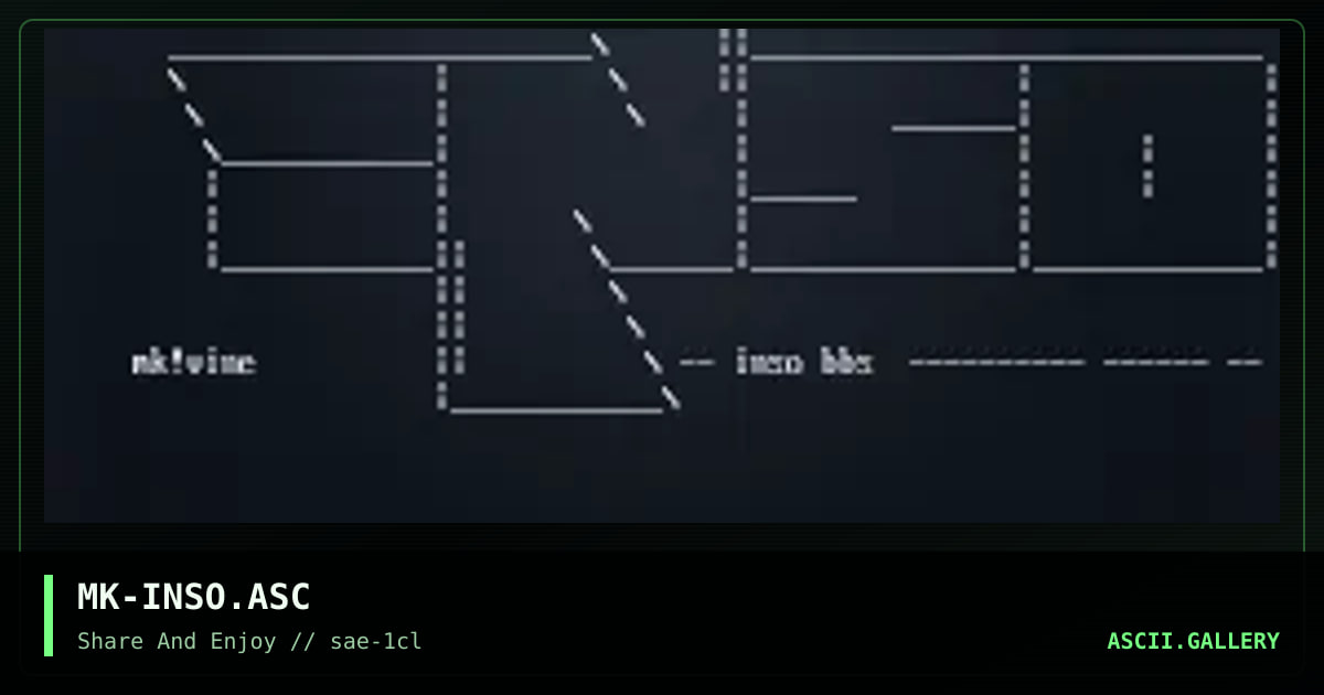 MK-INSO.ASC, by mrks, 2000