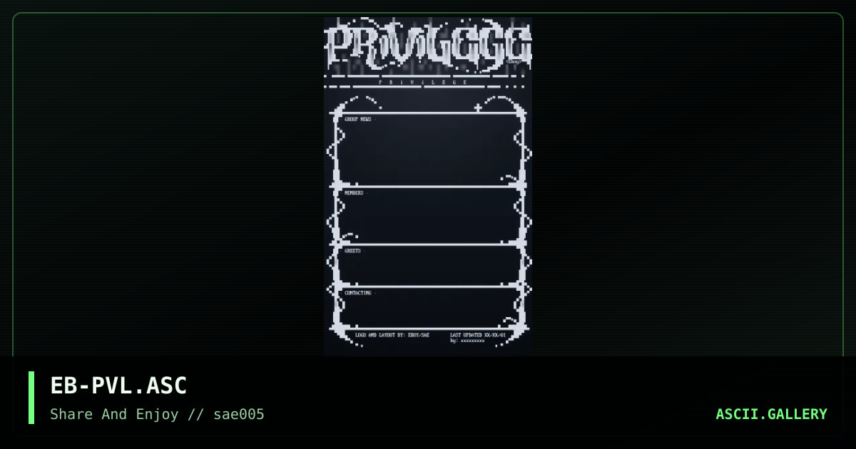 EB-PVL.ASC, by eboy, 2001