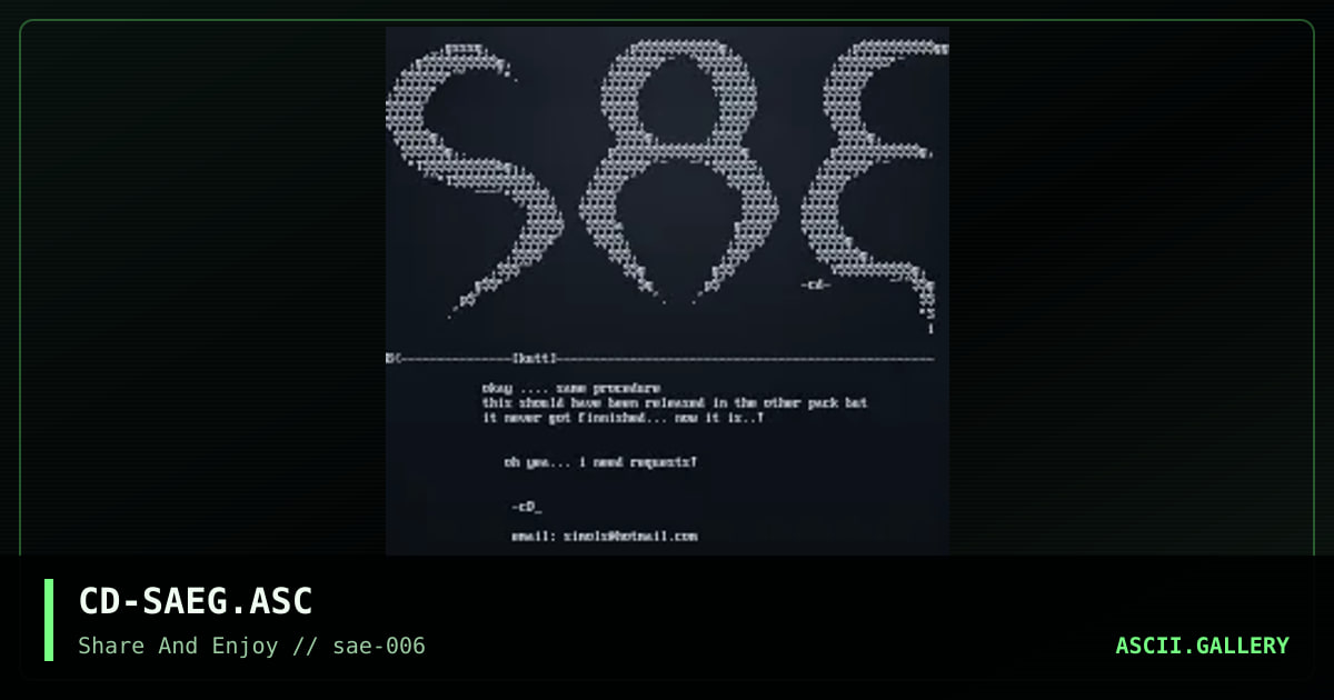 CD-SAEG.ASC, by cd_, 2001