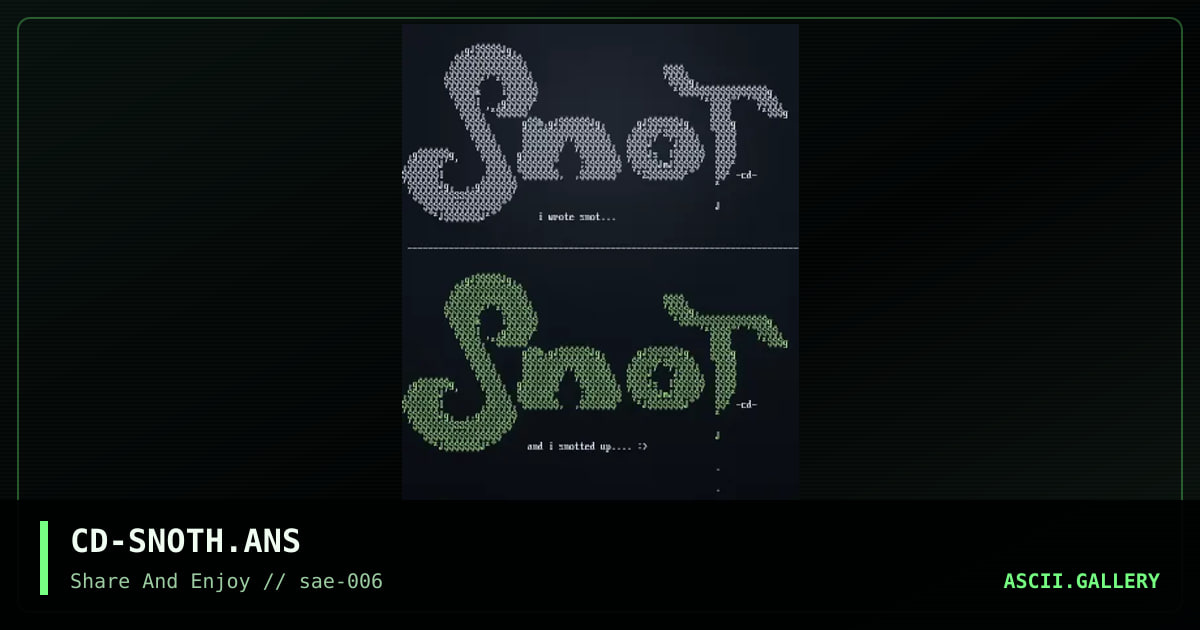CD-SNOTH.ANS, by cd_, 2001