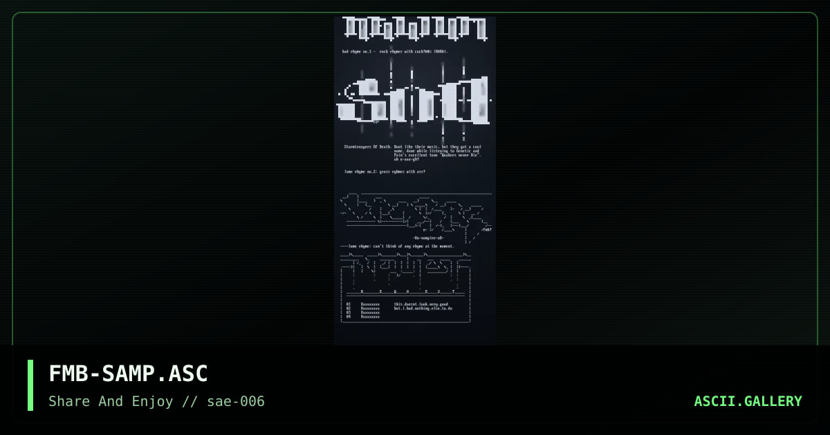 FMB-SAMP.ASC, by flimbo, 2001