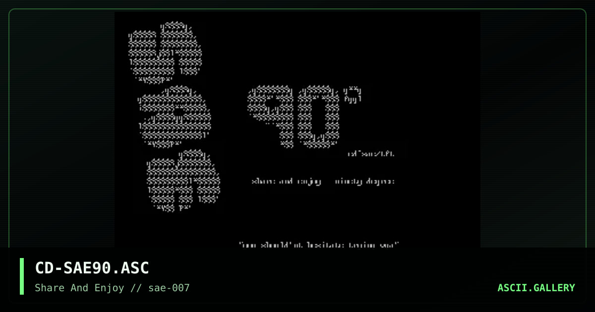 CD-SAE90.ASC, by cd_, 2001