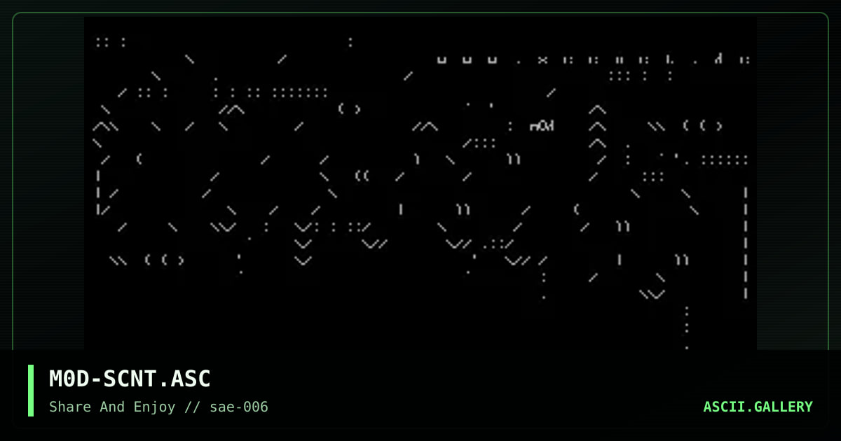 M0D-SCNT.ASC, by m0dium, 2001