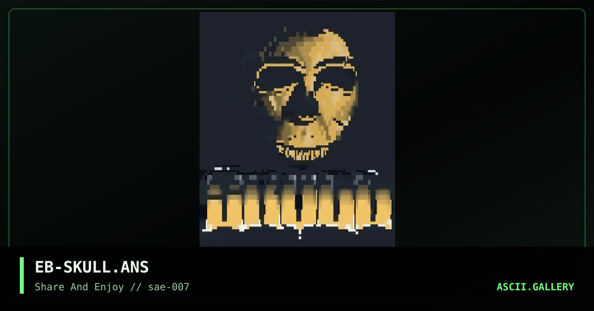 EB-SKULL.ANS, by eboy, 2001