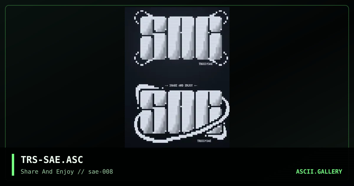 TRS-SAE.ASC, by tross, 2001