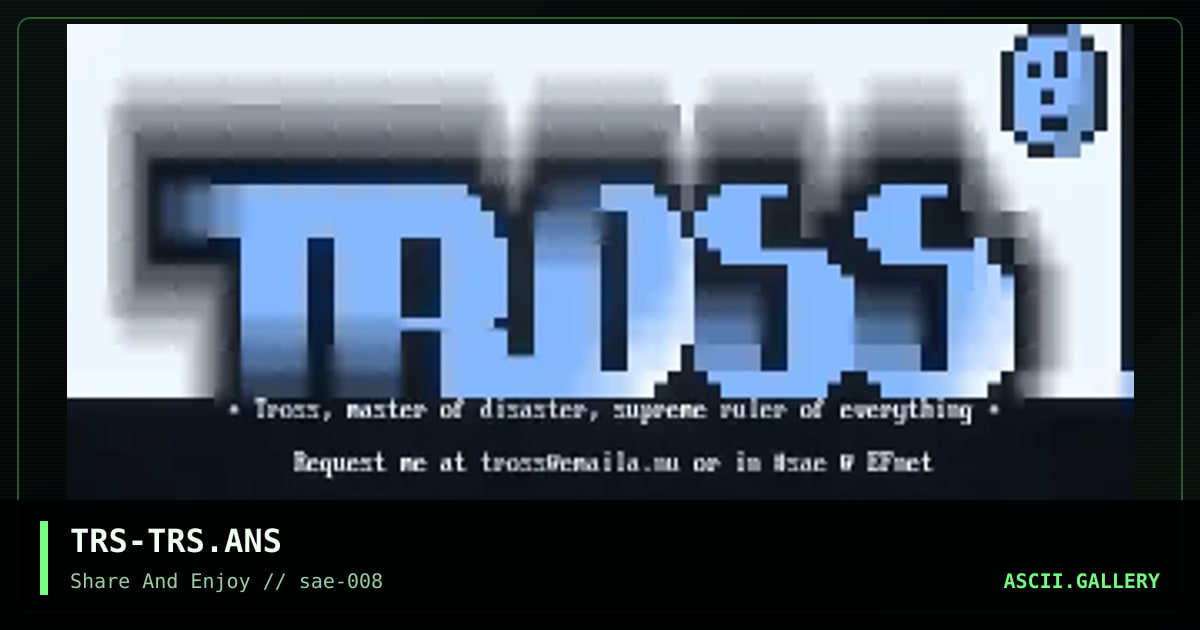 TRS-TRS.ANS, by tross, 2001