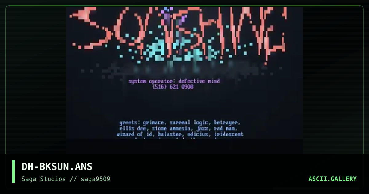 Black Sunshine, by diehard, 1995