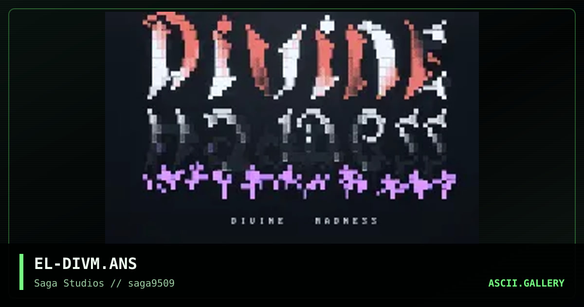 Divine Madness, by elysius, 1995