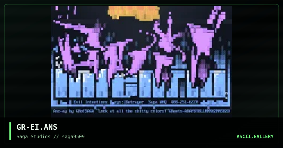 Evil Intentions, by grifter 805, 1995