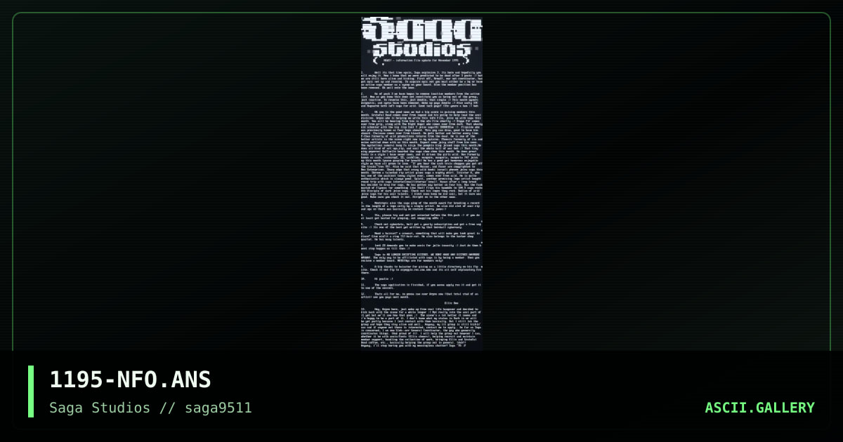 11/95 Info, by unsane, 1995