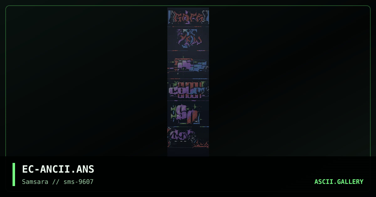 Anscii Colly, by econochrist, 1996