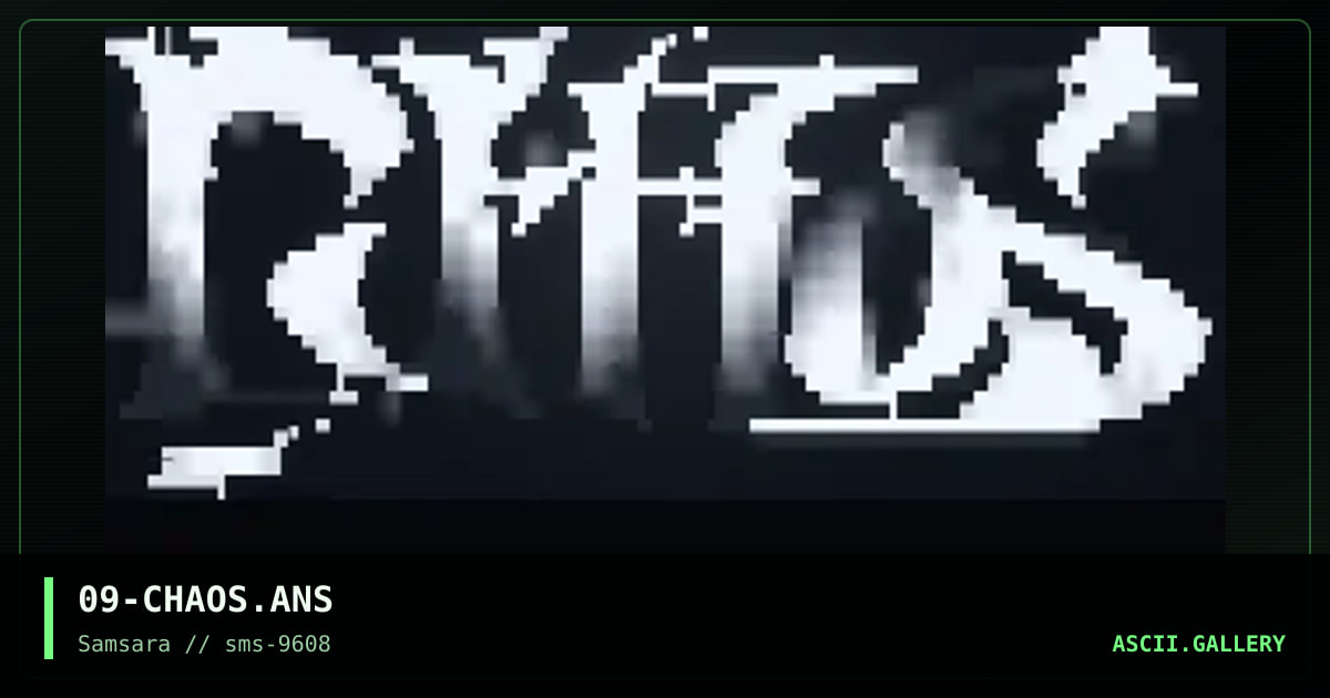 CHAOS, by fluor, 1996