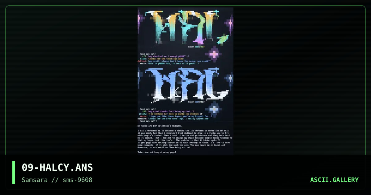 HALCYON, by fluor, 1996
