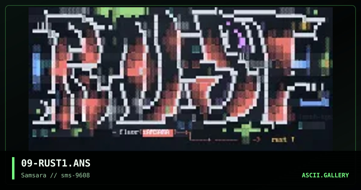 RUST, by fluor, 1996