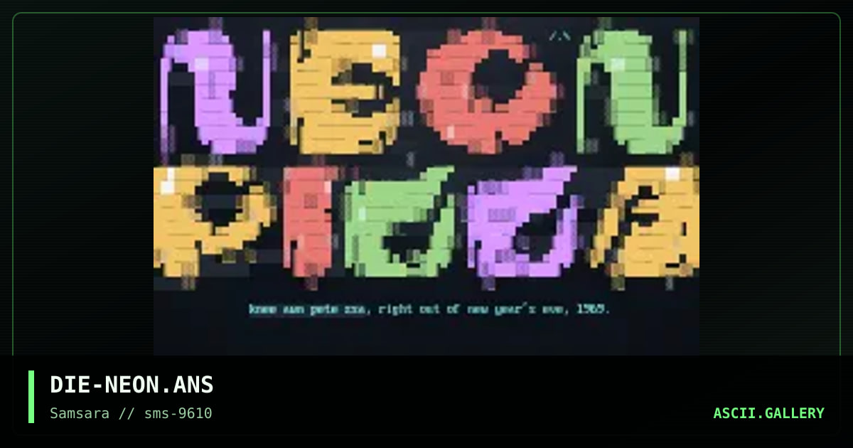 Neon Pizza, by dieznyik, 1996