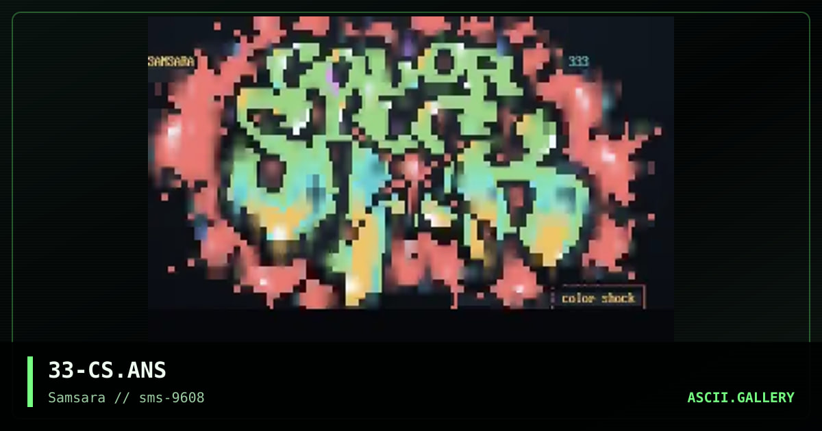 COLOR SHOCK, by eerie, 1996