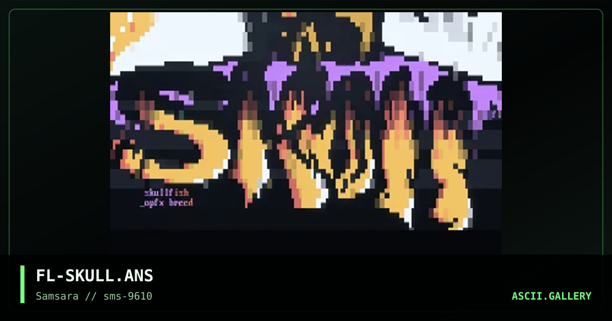 Skullfish, by flame, 1996