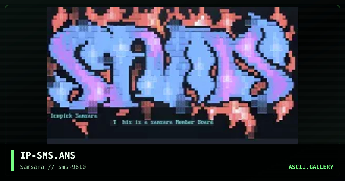 Samsara Promotional, by icepick-samsara, 1996