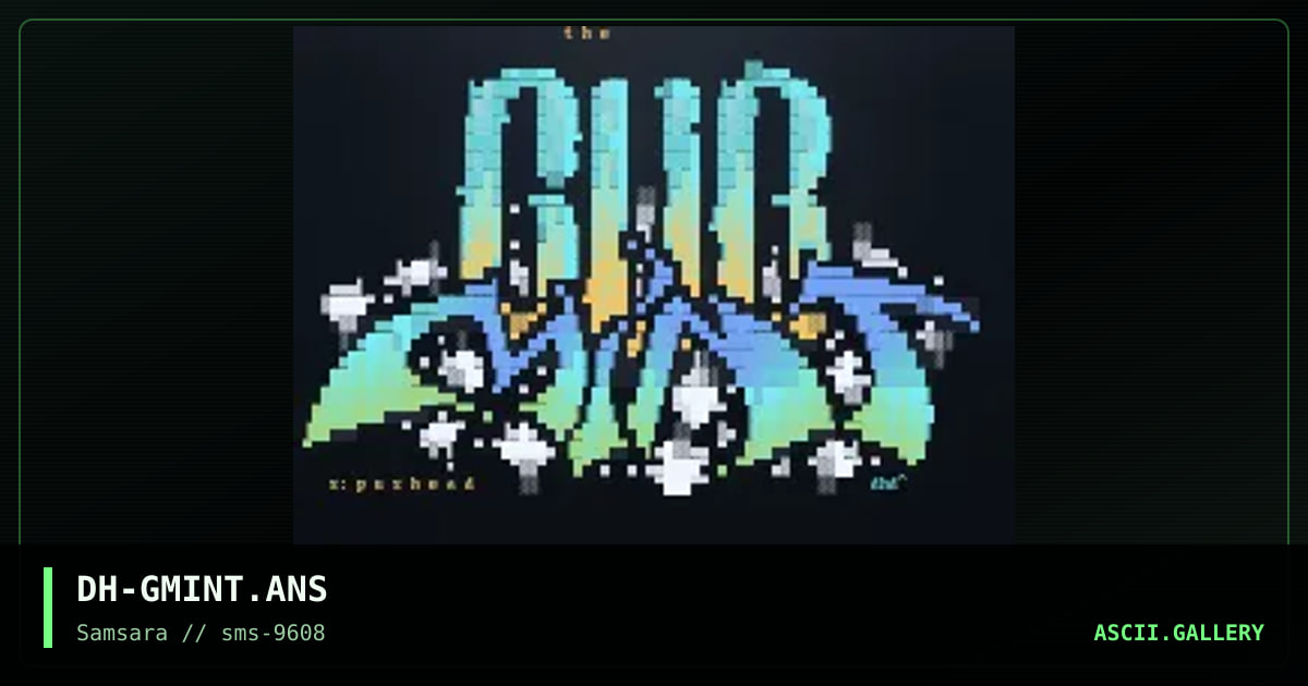 THE GUB MINT, by diehard, 1996