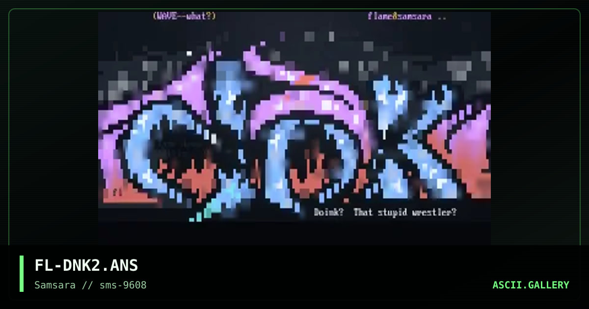 DOINKY BOINKY OINK!, by flame, 1996