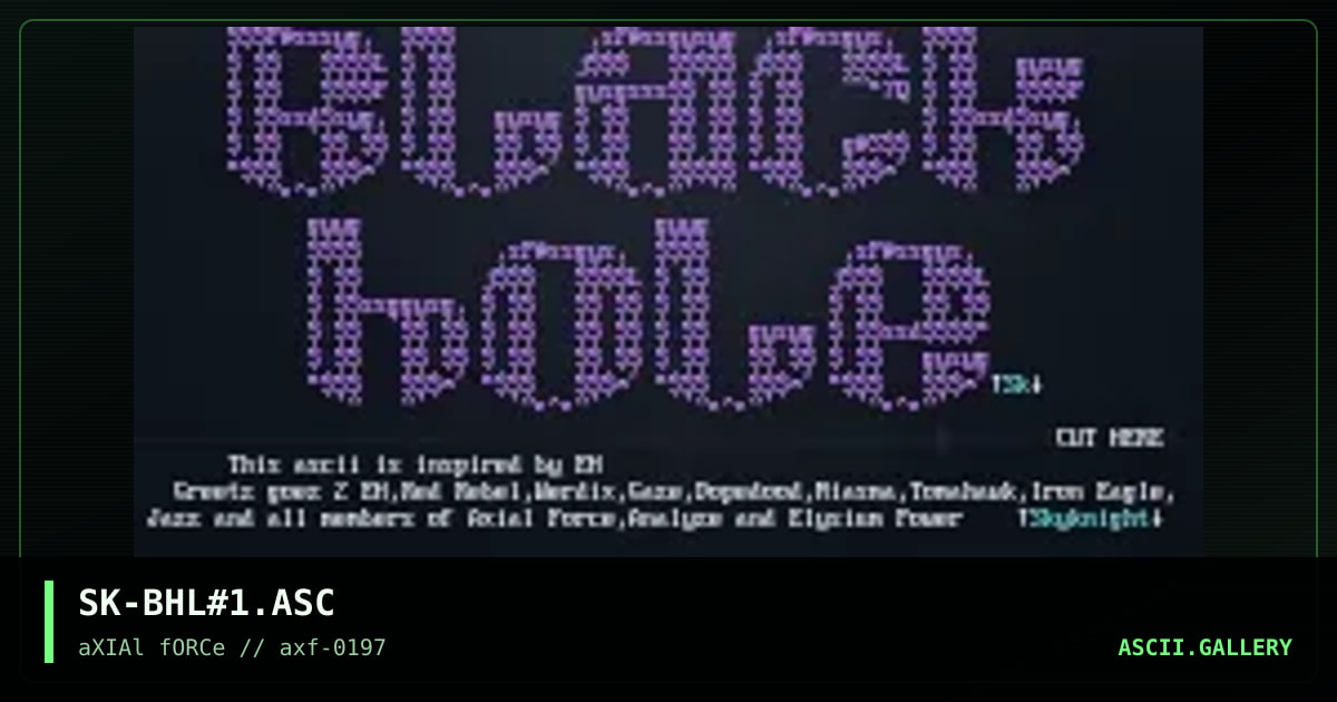 Axial Force - Logo, by skyknight, 1997