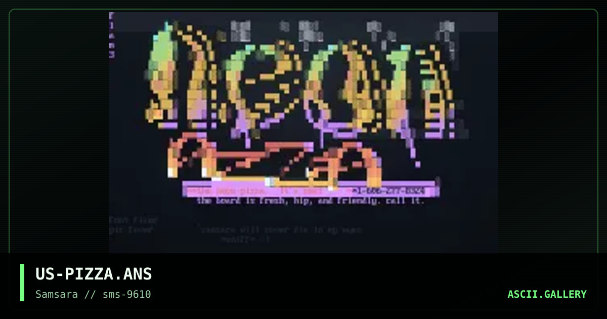 Neon Pizza, by fever, flame, 1996