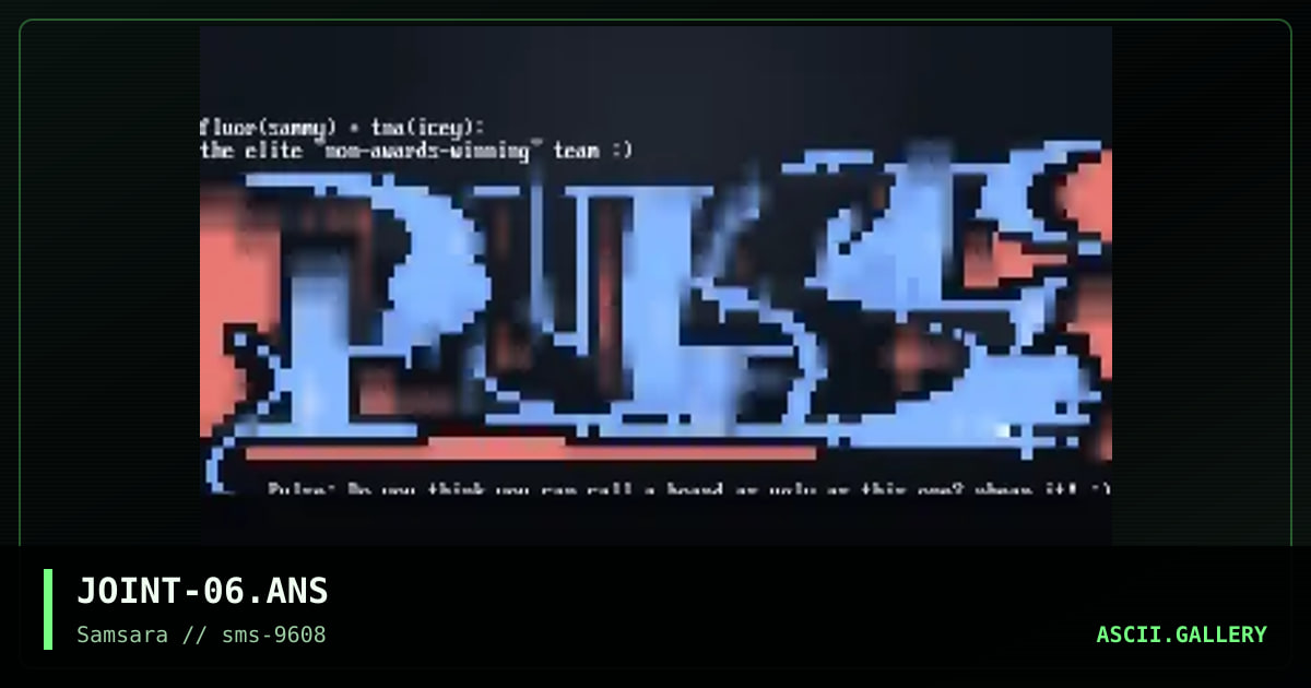 PULSE, by fluor, the night angel, 1996