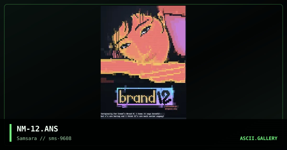 BRAND 12, by numb, 1996