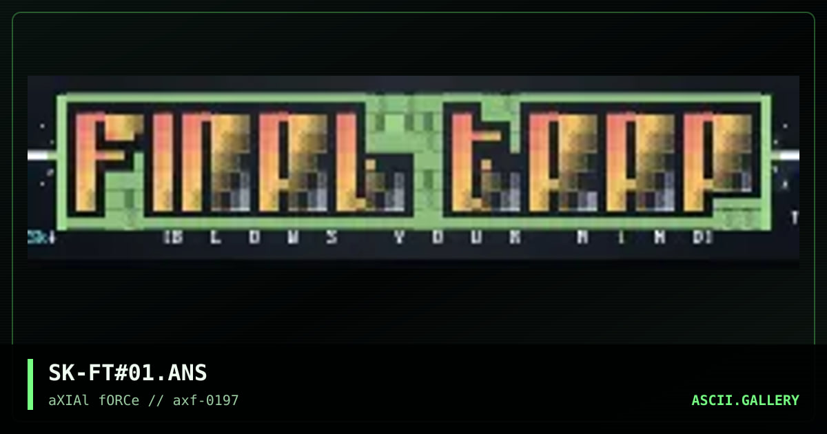 Final Trap - Logo, by skyknight, 1997
